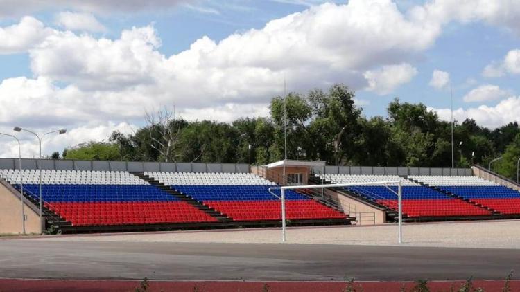 Обновлённый стадион в селе Степном на Ставрополье откроют в конце июля