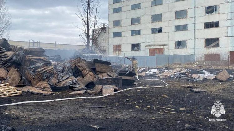 Загоревшийся сухостой в Ставрополе потушили 36 пожарных