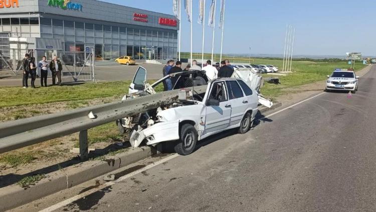 В Ставрополе водитель отделался лёгкими травмами в серьёзном ДТП