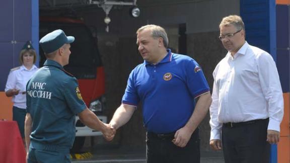 Глава МЧС России Владимир Пучков положительно оценил работу пожарных и спасателей на Ставрополье