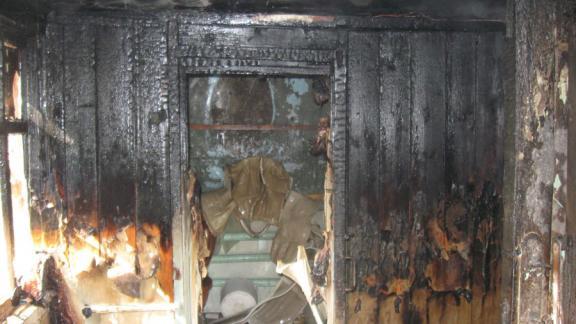 В Изобильненском районе горел частный дом