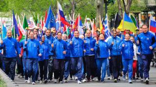 Участников эстафеты «Всемирный бег гармонии» встретили в Невинномысске