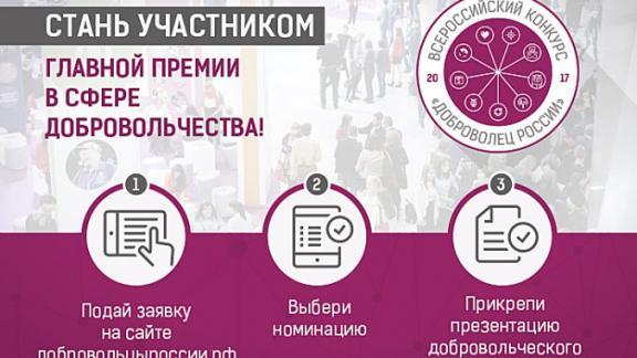 Региональные этапы конкурса «Доброволец России – 2017» продлятся до октября