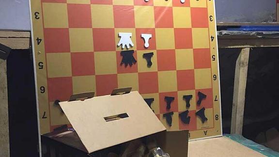 Шахматистам из детского сада Невинномысска подарили необычный игровой инвентарь