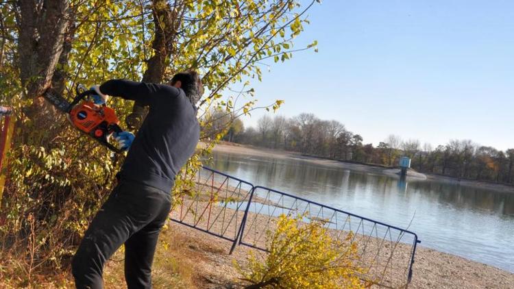 Городское озеро в Ессентуках освободят от аварийных деревьев