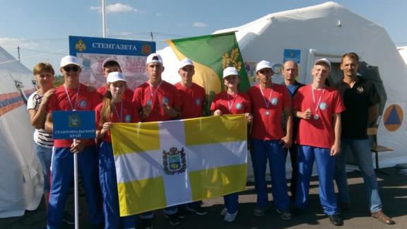 Команда Ставропольского края успешно выступила на Всероссийском конкурсе «Юный пожарный»