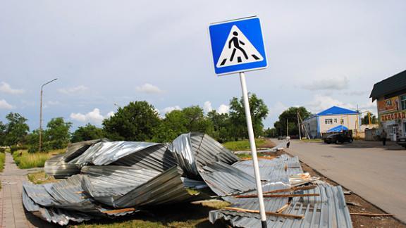 Стихия на Ставрополье: повреждены линии электропередач, порван газопровод, затопило огороды