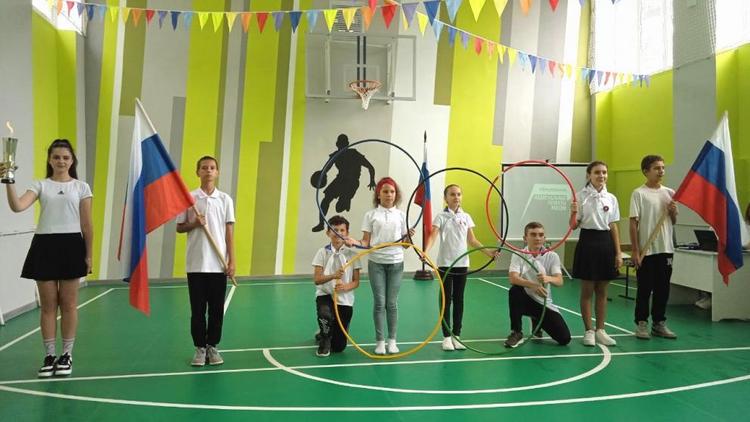 В школе села Просянка на Ставрополье отремонтировали спортзал