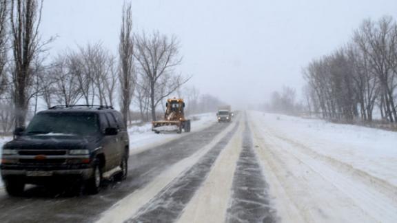 Из-за снегопада ограничено движение на участке автодороги Изобильный – Новоалександровск