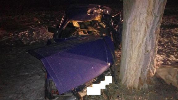 В Левокумском районе водитель погиб, врезавшись в дерево