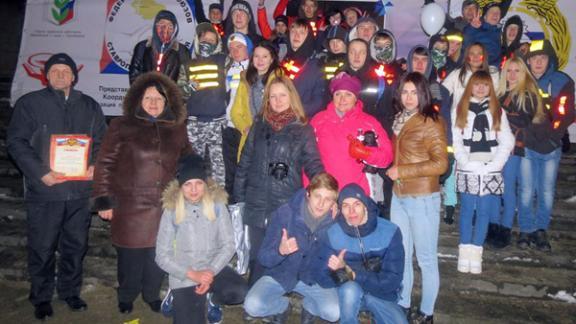 В Кисловодске прошел новогодний марафон световозвращающих флэшмобов