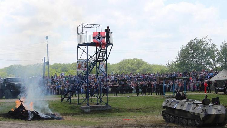 В Георгиевске состоялась реконструкция сражения к 72-ой годовщине Победы