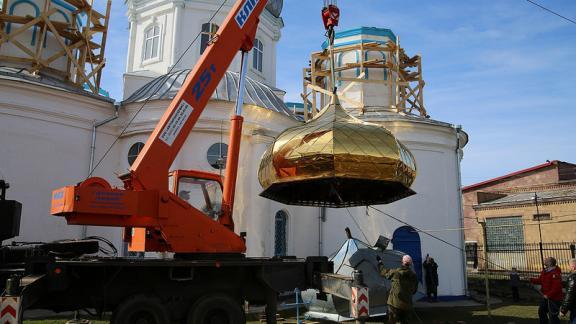 Новые челябинские купола прибыли в храм Труновского района