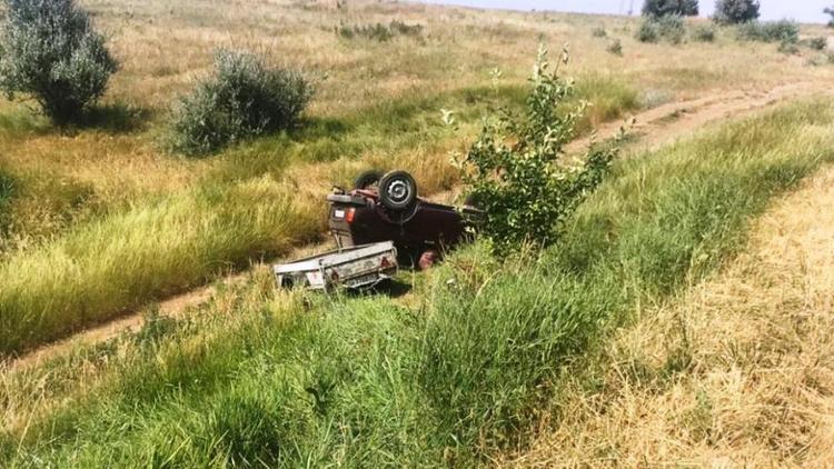 В Труновском районе опрокинулся автомобиль: водитель погиб