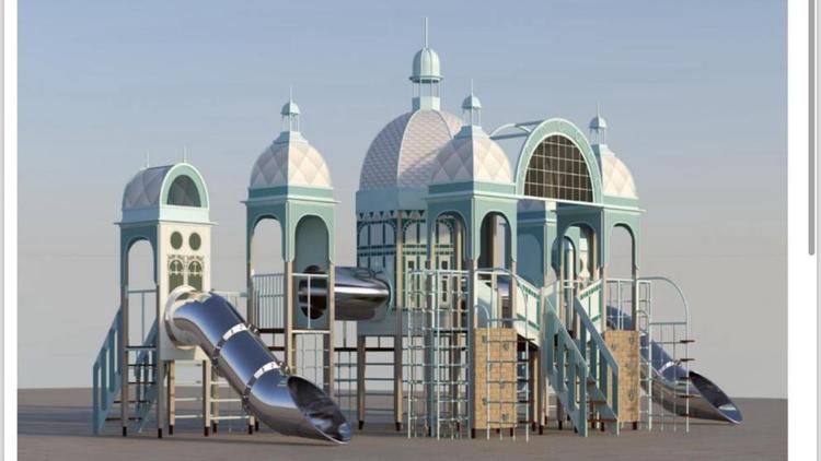 Детская площадка в форме Пушкинской галереи появится в Железноводске летом