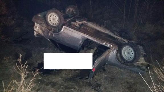 В Предгорном районе опрокинулся автомобиль, один человек погиб