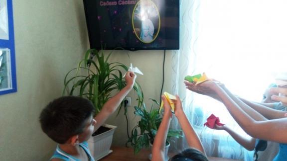 В День борьбы против ядерного оружия ипатовские дети сделали журавликов
