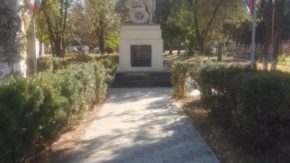 Памятник жертвам гражданской войны отреставрировали в селе Ивановском