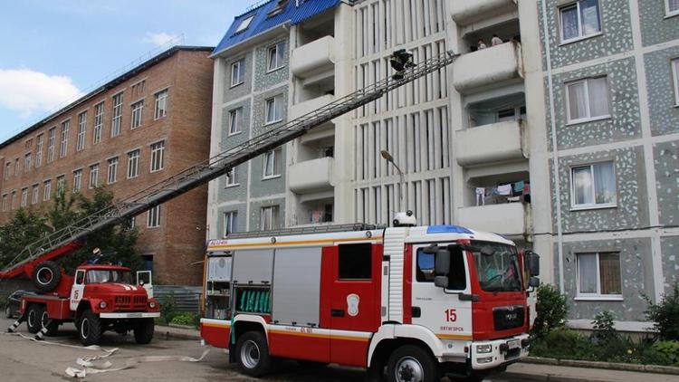 Условный пожар потушили в общежитии Пятигорска
