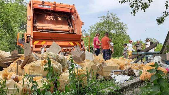 В Пятигорске у реки Подкумок собрали 2,1 тонны мусора
