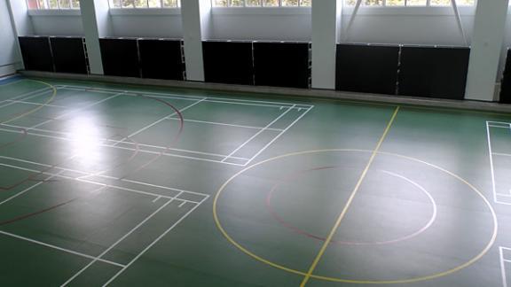 В Туркменском районе Ставрополья отремонтировали школьный спортзал