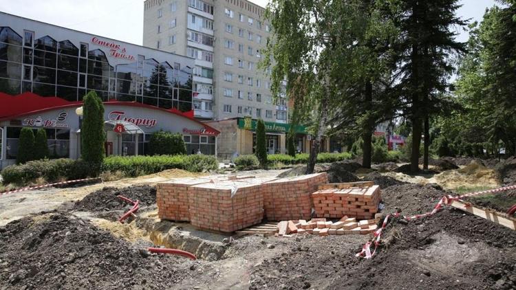 В двух новых скверах Ставрополя идут работы по благоустройству