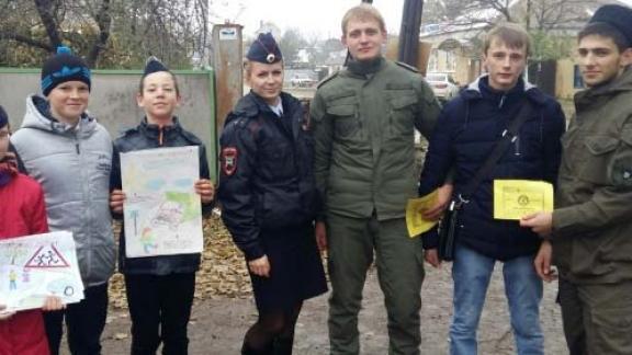 Казаки и ЮИДовцы помогают ставропольским автоинспекторам в пропаганде безопасности дорожного движения