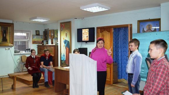 Страшный суд разыграли в Ставрополе воспитанники воскресной школы
