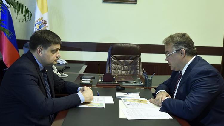 Губернатор Ставрополья провёл рабочую встречу с новым главой Лермонтова