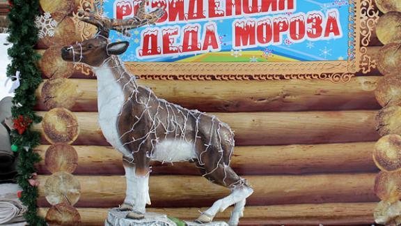 В Ставрополе возле резиденции Деда Мороза появился олень