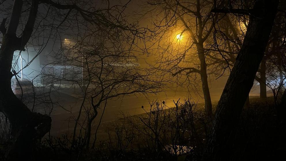 В Андроповском округе туман ограничивает видимость на дорогах