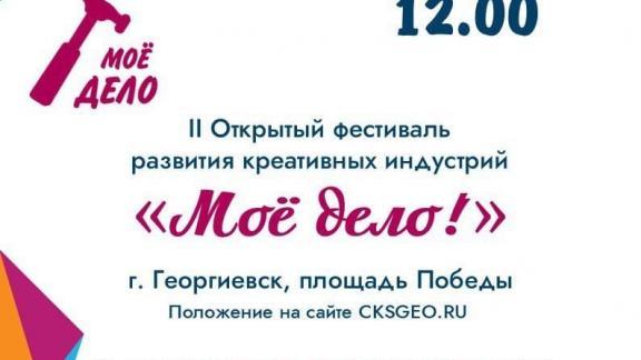Фестиваль «Моё дело!» пройдёт в Георгиевском округе Ставрополья 