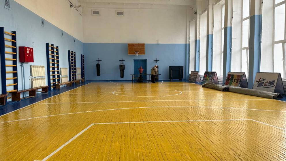 Ремонт спортзала завершили во Дворце культуры Новопавловска