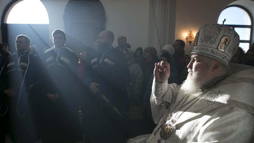 Митрополит Кирилл совершил богослужение в новом храме в Михайловске