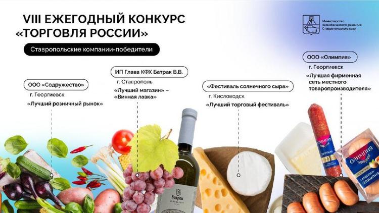 Ставрополье стало победителем ежегодного конкурса «Торговля России»