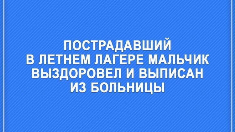Получившего травму глаза в невинномысском лагере мальчика выписали