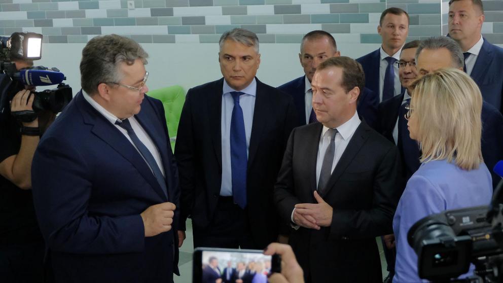 Дмитрий Медведев побывал в школе №50 в Ставрополе