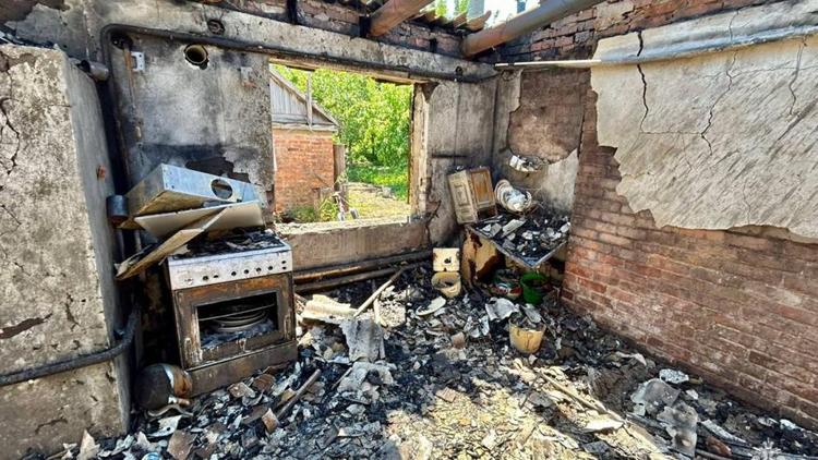 Пожар потушили в частном доме в станице Новоалександровского округа