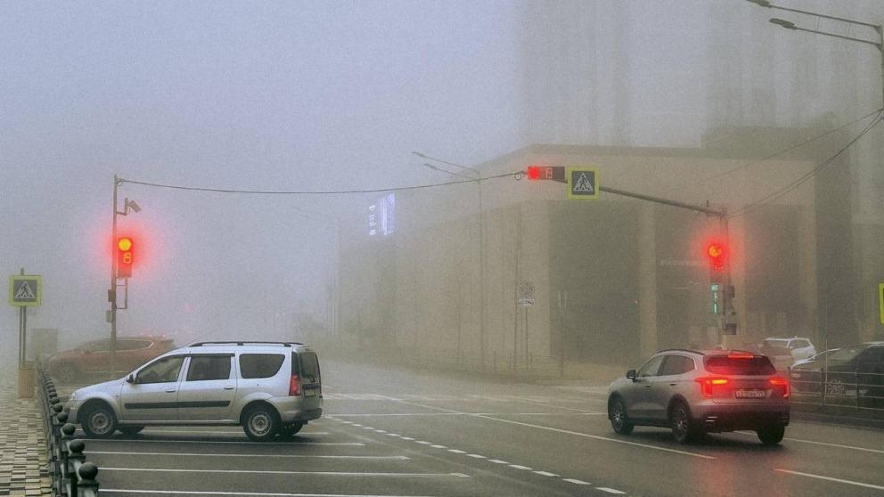 Туман и резкие порывы ветра осложняют дорожное движение на Ставрополье