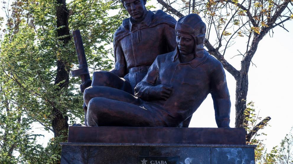 В ставропольском селе Водораздел отреставрировали мемориал у братской могилы