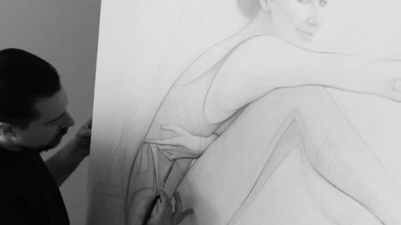 Ставропольский художник писал Ляйсан Утяшеву для Павла Воли