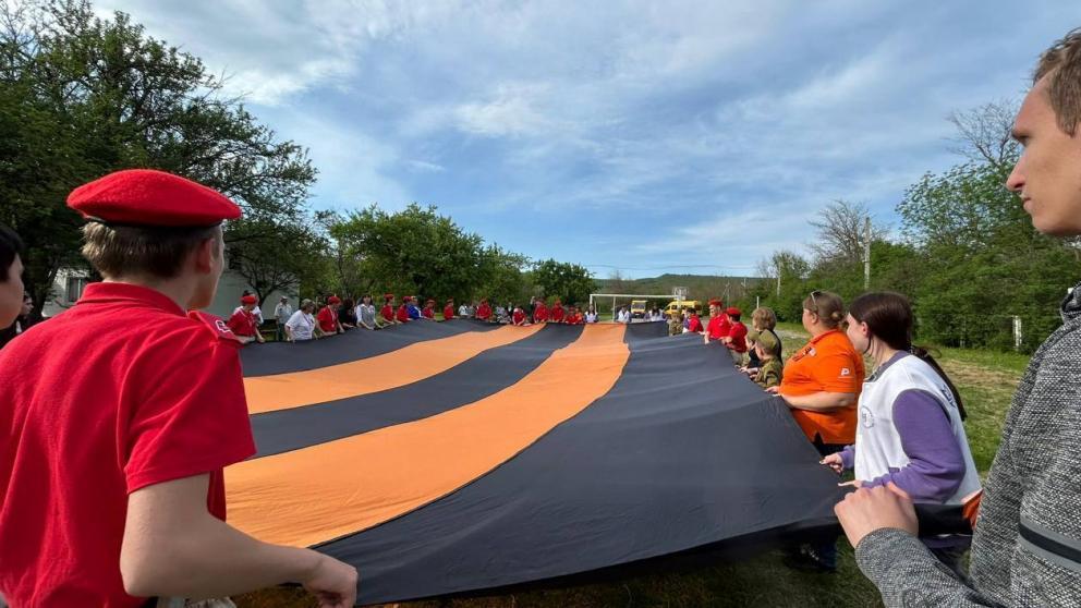 Акция «Георгиевская лента» прошла в Андроповском округе Ставрополья