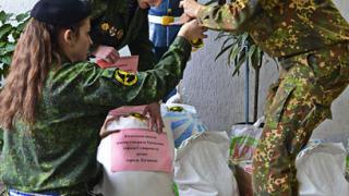 Ставропольские школьники собрали помощь украинским детям из Луганской области