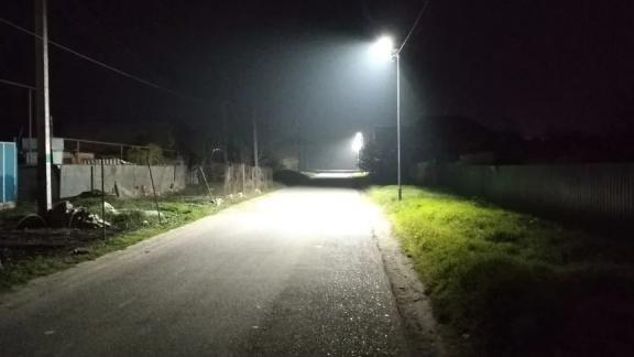 В станице Незлобной появилось новое уличное освещение на девяти улицах