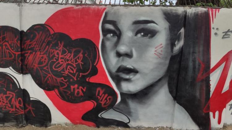 В Ставрополе на улице Доваторцев появилась «стена свободного творчества»