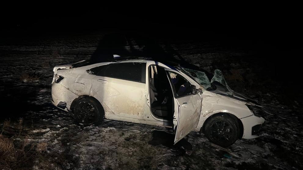 В Левокумском округе водитель погиб после съезда с трассы