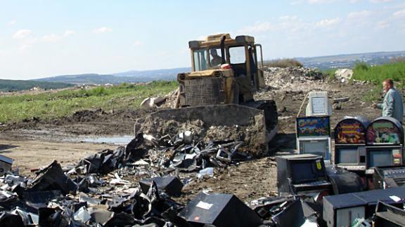 Уничтожили «одноруких бандитов» в Георгиевском районе