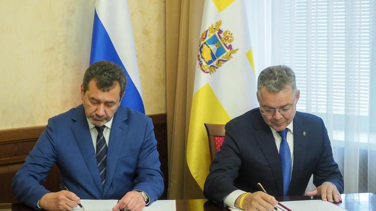 Губернатор Ставрополья и начальник Северо-Кавказской ЖД подписали соглашение о сотрудничестве