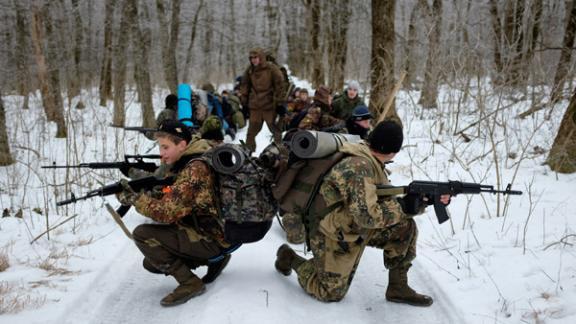 Освобождение Ставрополя от оккупантов: бой-реконструкция кадетов-ермоловцев