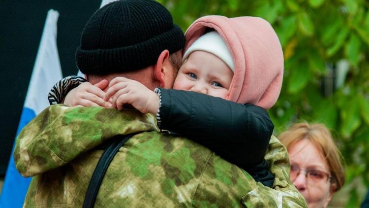 В Будённовском округе Ставрополья проводили мобилизованных земляков